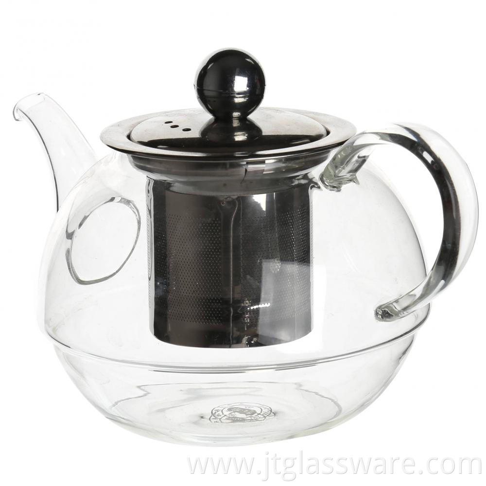 Glass Teapot with Colar Handle